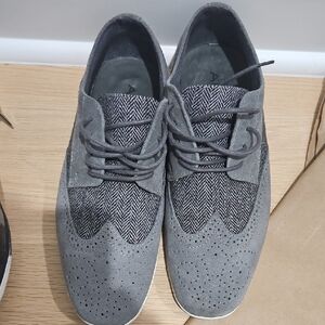 Gray Suede Men's Brogues